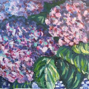 Cuadro paisaje flores 19