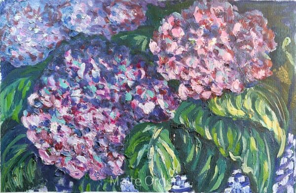 Cuadro paisaje flores 19