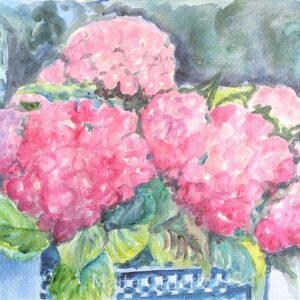 Cuadro paisaje flores 52