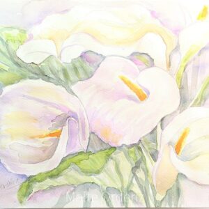 Cuadro paisaje flores 54