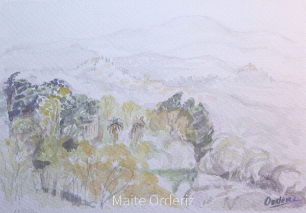 Cuadro paisaje bosques 01
