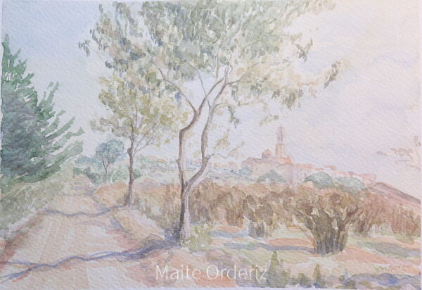 Cuadro paisaje bosques 06