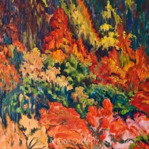 Cuadro paisaje bosques 13