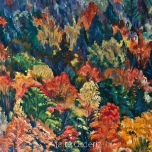 Cuadro paisaje bosques 14