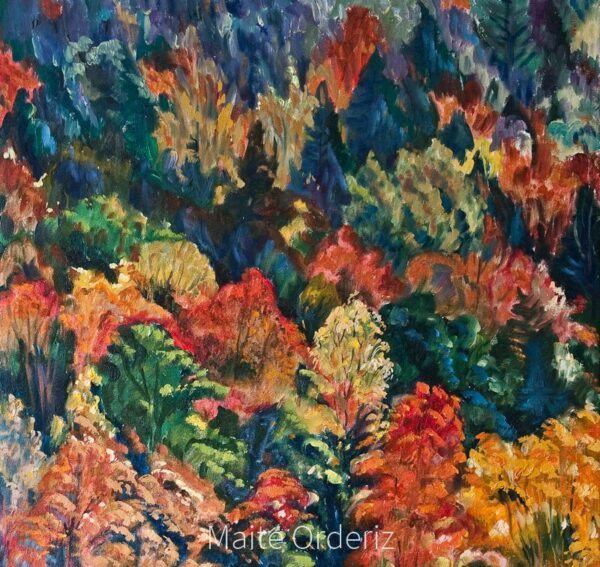Cuadro paisaje bosques 14