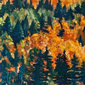 Cuadro paisaje bosques 16