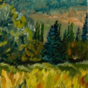 Cuadro paisaje bosques 17