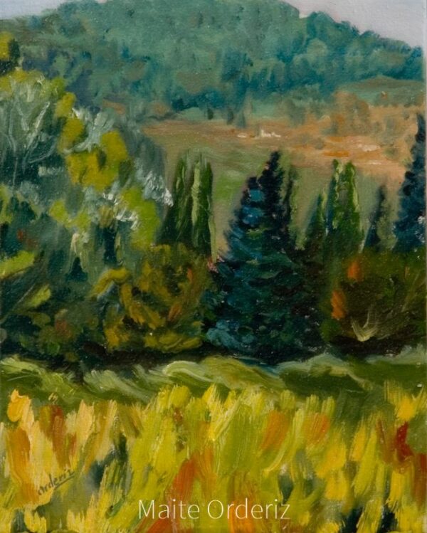 Cuadro paisaje bosques 17