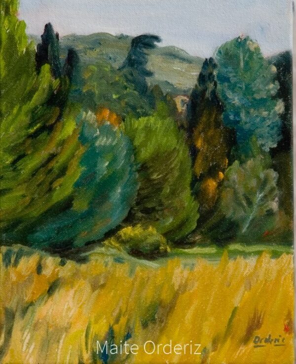 Cuadro paisaje bosques 18