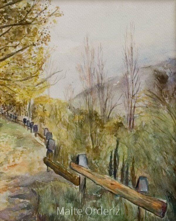 Cuadro paisaje bosques 19